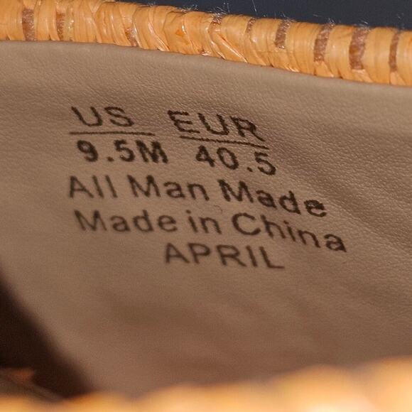 Sam Edelman April Espadrille Wedge Sandal Womens 9.5 Raffia Orange Platform NEW - Picture 12 of 13